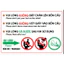 Decal Nội Quy Toilet, Decal Nhắc Nhở Nhà Vệ Sinh, Không Bỏ Giấy Vào Bồn Cầu, Không Đặt Chân Lên Bồn Cầu khổ a4,a3