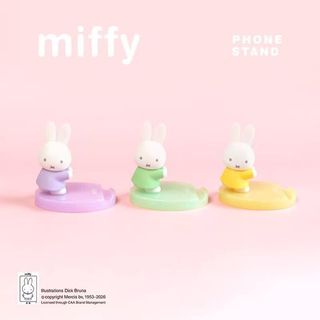 ZW [Chính hãng] (Hộp một loại) Miffy Miffy Thỏ Zhuying Giá đỡ điện thoại di động Series Hộp bí ẩn Đồ chơi hình hợp thời trang Đồ chơi sưu tập