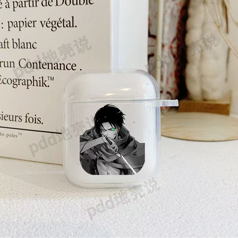 Vỏ bảo vệ Air Pods Pro 3 Vỏ bảo vệ Attack on Titan Levier Captain pro2 Anime Thế hệ thứ 4 Vỏ bảo vệ chống sốc toàn diện thế hệ thứ 3