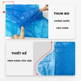 ( COMBO 10 ĐÔI )  Ủng Đi Mưa Bọc Giày Nilon Tái Sử Dụng Được Tiện Dụng, BỌC GIÀY , CHỐNG MƯA