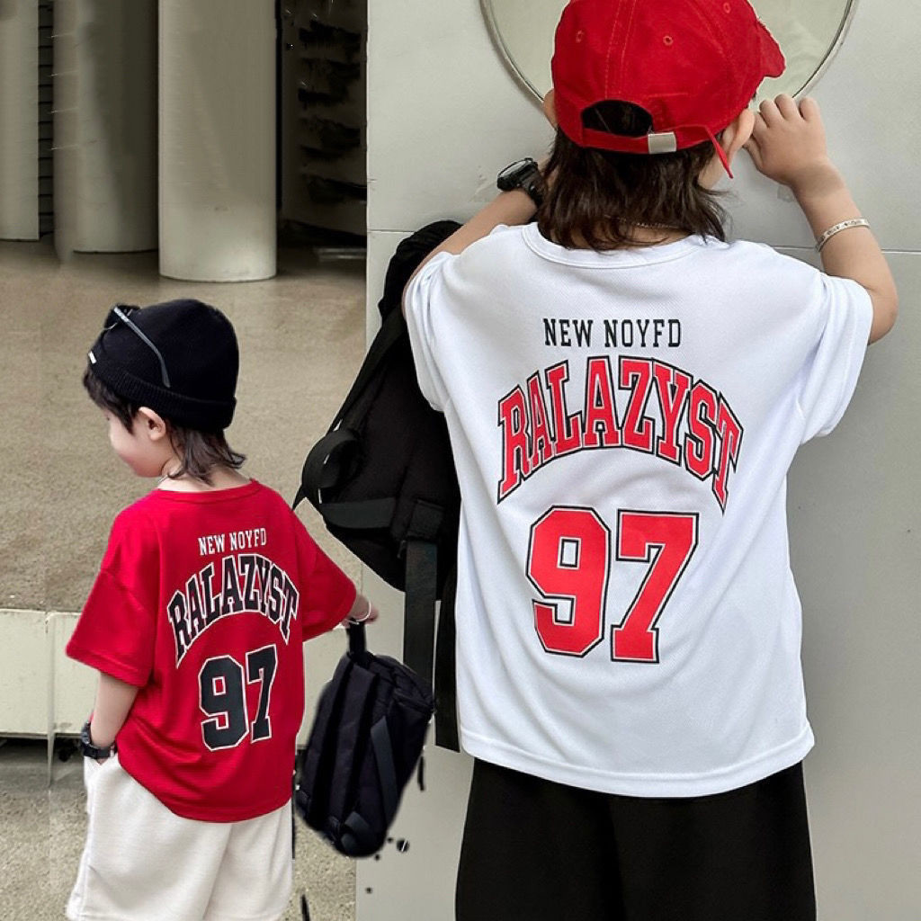 Giao hàng trong vòng 24 giờ Áo thun / Mẫu số 97 Jersey Style / Làm Bằng Cotton 1 / Thích Hợp Cho Trẻ Em Từ 1-12 Tuổi