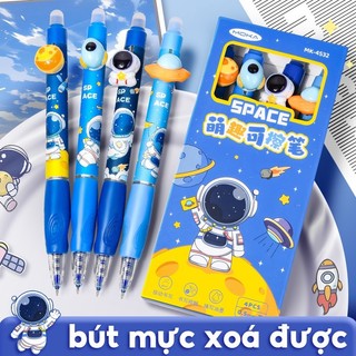 Bút mực xoá được ngòi 0.5mm cao cấp, Bút gel mực xanh dễ tẩy xóa, cute đáng yêu dành riêng cho đối tượng học sinh cấp 2
