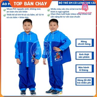 Áo Mưa Bộ Cho Bé Bộ Quần Áo Mưa Sơn Thủy Cho Bé Trai ,Bé Gái Đi Học. An Toàn ,Siêu Dai, Chống Thấm bonshop