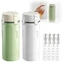 Bộ chai đựng đồ vệ sinh JUIC, Bộ chăm sóc rửa đóng chai phụ du lịch chống rò rỉ 4 trong 1, Thiết kế bỏ túi Thiết kế kiểu đẩy Máy bơm cầm tay Chai đựng dầu gội Bảo quản Gel tắm