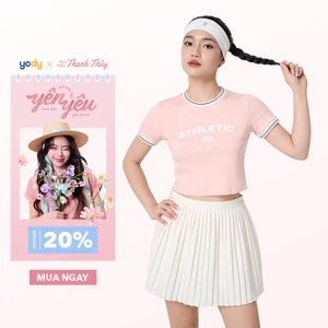 Áo thun croptop nữ YODY chất thun siêu co giãn, mềm mại, thoáng mát WATS25S226