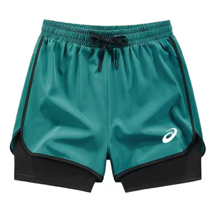 Nam Marathon Điền Kinh Nhanh Khô Lót Giả Hai Mảnh Tập Chạy Bộ Quần Short