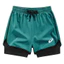 Nam Marathon Điền Kinh Nhanh Khô Lót Giả Hai Mảnh Tập Chạy Bộ Quần Short