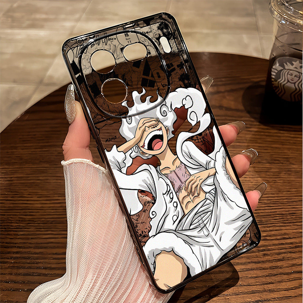 Ốp điện thoại trong suốt mềm One Piece 5th Gear Luffy cho iQOO 15 / 13 / 12 Neo 11 / Neo 10 Z9 Z10 Z11 Turbo / Z10 Turbo + Neo 9 Z9X Z8X ‌Bảo vệ Camera Vỏ iQOO chống sốc