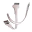 Dây cáp USB C góc phải Star White Hỗ trợ xây dựng TPE phẳng Cung cấp nguồn 5V và truyền dữ liệu 480Mbps