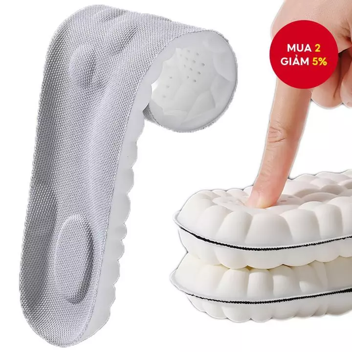 1 Cặp Elasti c Đế Thể Thao Cao Su Hỗ Trợ Vòm Mềm Thoáng Khí Khử Mùi Chống Sốc Miếng Lót Một Cặp Thể Thao Hàng Ngày Thoải Mái Thiết Yếu