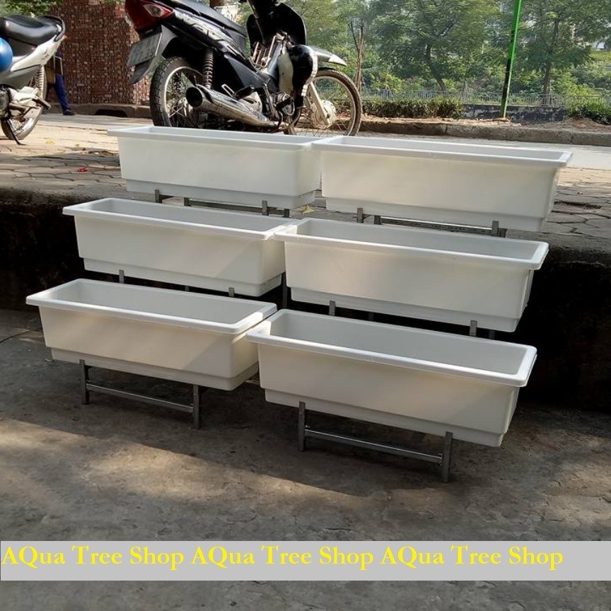 Kệ trồng rau bậc thang 3 tầng, kệ trồng rau ban công (không bao gồm chậu)