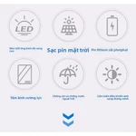 Đèn chiếu sáng chạy bằng năng lượng mặt trời dùng cho gia đình, đèn sân vườn ngoài trời, đèn đường LED công suất cao ở — ảnh 7