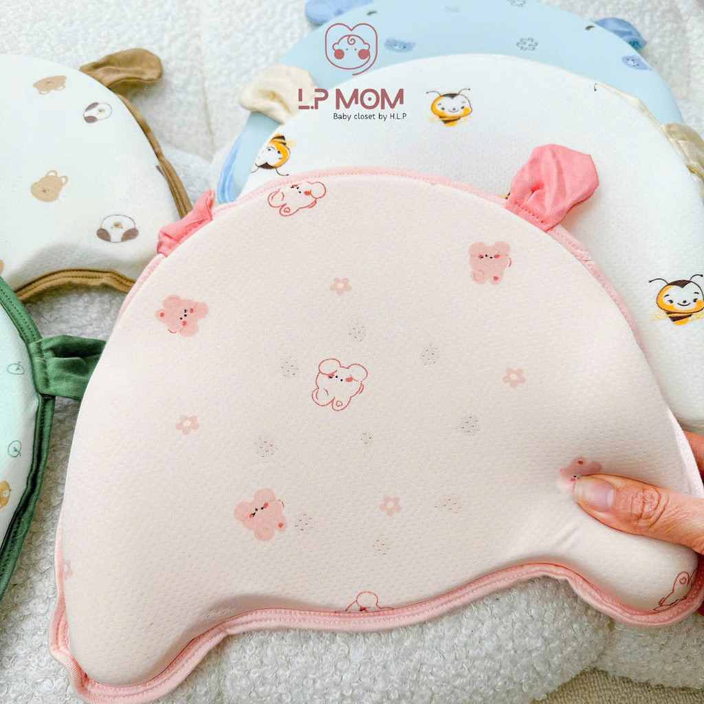 [G6 kích thước 28x22x4,5 ] Gối cao su mềm thoáng khí mát mẻ mùa hè cho bé