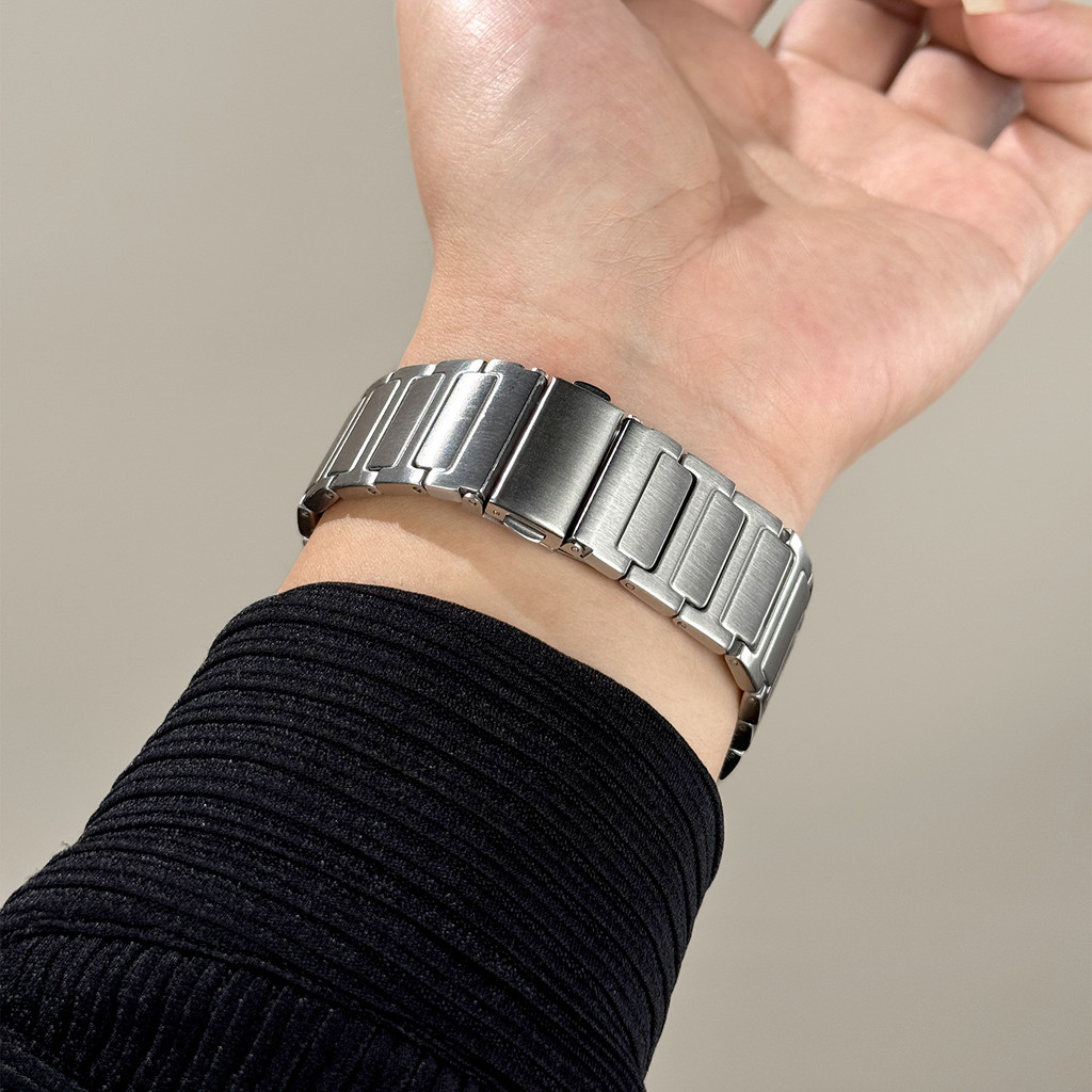 Bấm Đôi Gấp Khóa Khóa Khóa Thép Không Gỉ Dây Đeo Đồng Hồ 18 Mm 20 Mm 22 Mm Vòng Tay Đồng Hồ Cho Đồng Hồ Thông Minh GT6 46 Mm Cho Nam Nữ Dây Đeo Đồng Hồ