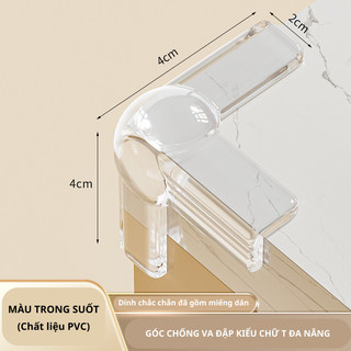Túi khí bàn bảo vệ góc silicon dải bảo vệ trẻ em Miếng bọc góc bàn，Chống va chạm，Set 10 miếng，Dễ dàng lắp đặt