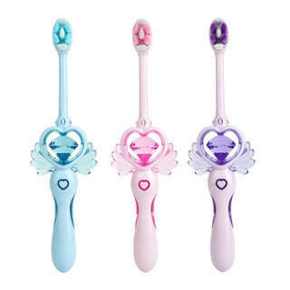 Bàn chải đánh răng đũa phép trẻ em Magic Wand Lông mềm cao cấp Tricolor Cô gái dễ thương Bàn chải đánh răng Cây đũa phép cổ tích đóng gói riêng