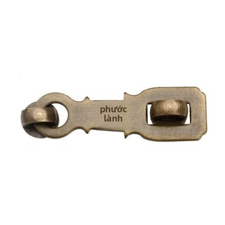 Khóa cửa đồng nguyên chất cổ, chốt bu lông chắc chắn cho cửa gỗ, kiểu dáng truyền thống