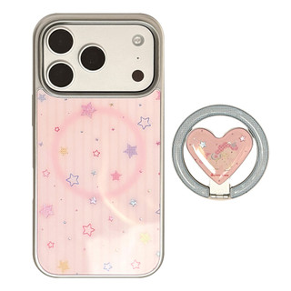 [Sheren] Ốp điện thoại Pink Star Dot Thích hợp cho i17 16 15 14 13 12 11 pro max Vỏ bảo vệ chống sốc