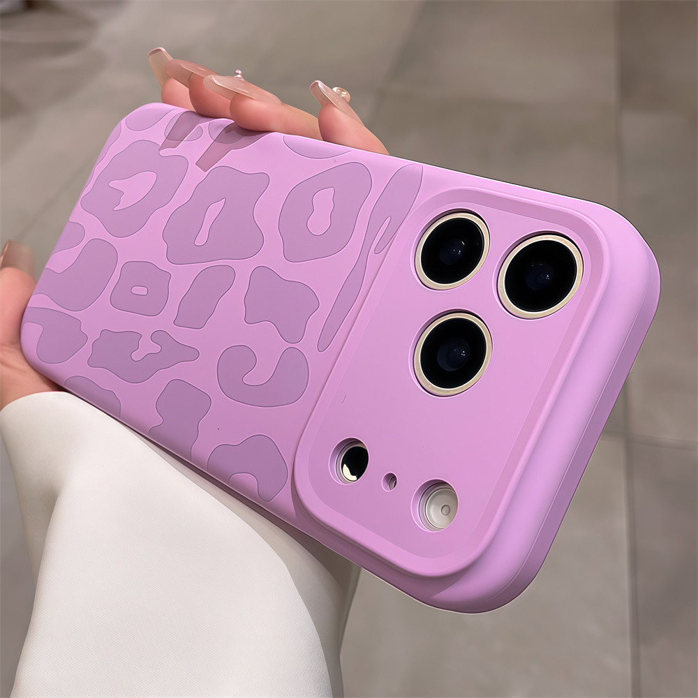 Ốp điện thoại in hình da báo màu da cho iPhone 17 Pro Max 12 13 14 15 16 pro max Bao gồm tất cả bảo vệ ống kính máy ảnh vỏ mềm vỏ điện thoại vỏ bảo vệ