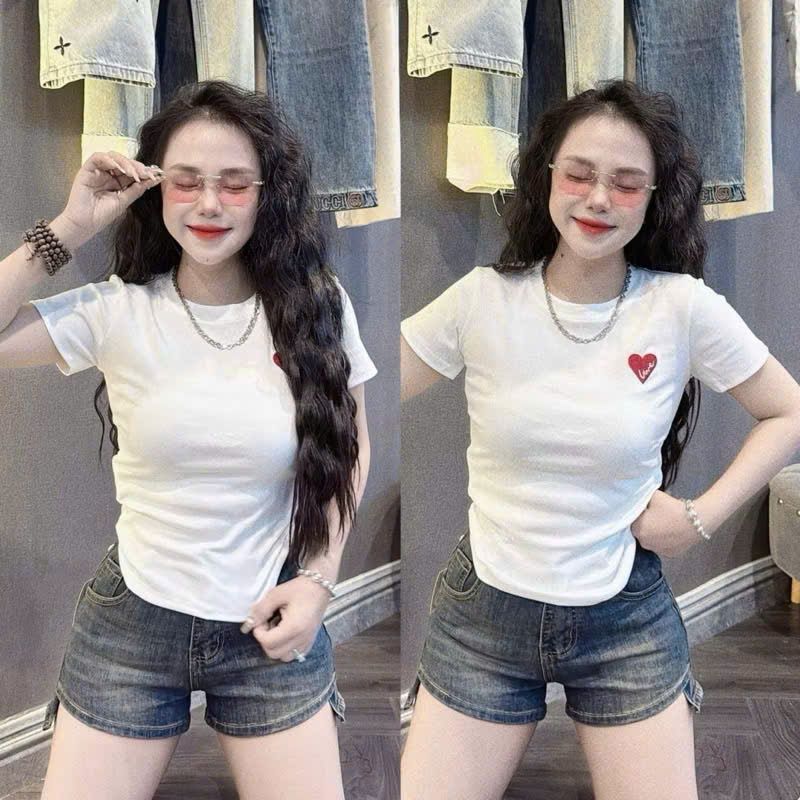 Áo thun nữ CROPTOP phom ôm tôn dáng 4 chiều NGỰA thoitangthubio