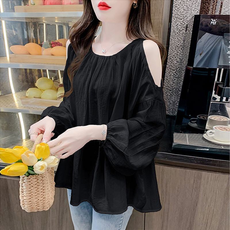 Áo blouse voan dài tay kiểu Pháp dành cho nữ, mẫu mới xuân/hè thời thượng,trẻ trung và xinh đẹp,phù hợp đi làm đi chơi