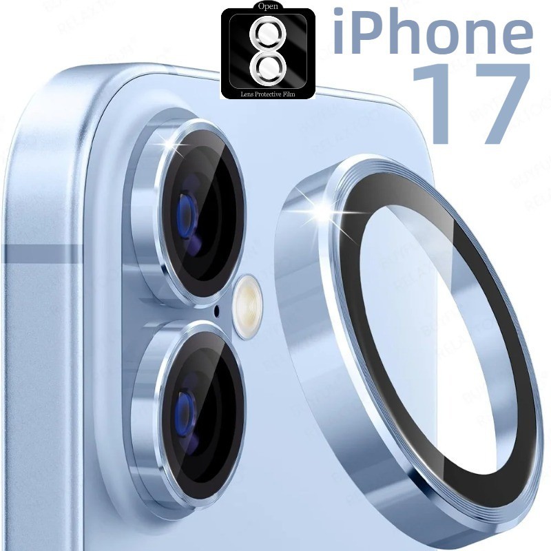 Dành Cho iPhone17 apple17 Điện Thoại Camera Bảo Vệ Ống Kính Vòng Dành Cho Apple iPhone 17 Hợp Kim Nhôm Bảo Vệ Kính Cường Lực Ống Kính Phim