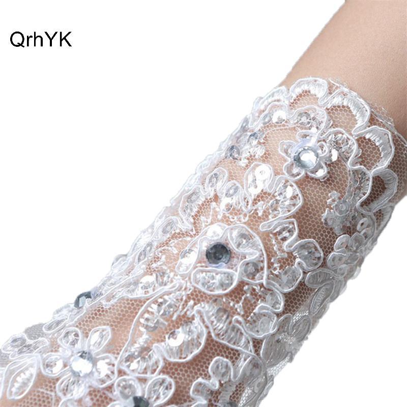 Thời Trang Nhà Máy Bé Gái Găng Tay Công Chúa Bé Gái Đầm Găng Tay Ren Kim Cương Chụp Ảnh Trang Phục QrhYK