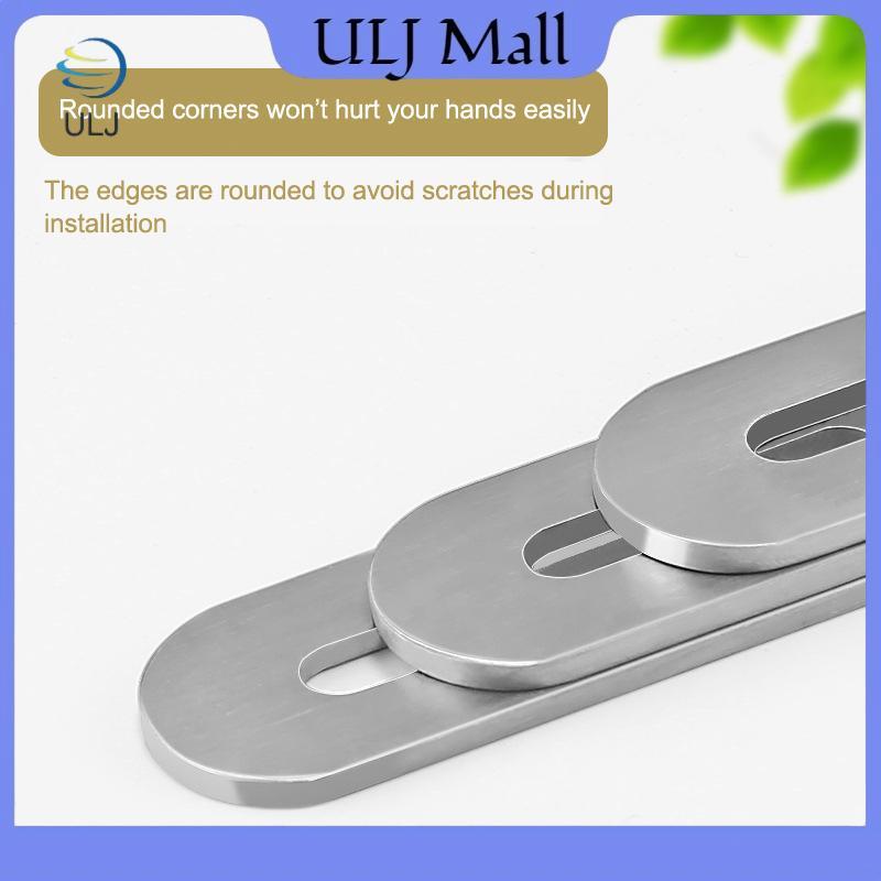 ULJ Thép không gỉ Góc phẳng Braet Mending Joining Plate Repairing Connector Tủ Nội thất Kệ Nẹp các bộ phận.