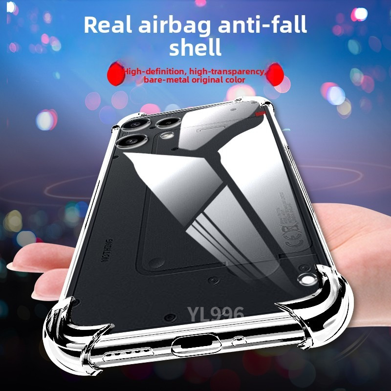 Không có điện thoại 3A Lite 3A Pro 3A Điện thoại 3 4 4A Pro trong suốt túi khí góc trong suốt Vỏ điện thoại mềm chống sốc