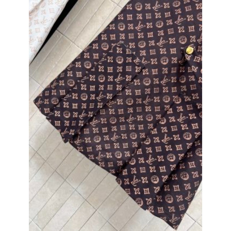Váy dáng rộng Jacquard cổ tròn mới dành cho nữ