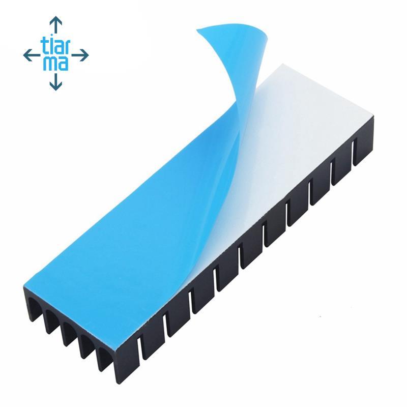 Tản nhiệt nhôm cho linh kiện điện tử RAM, chip, SSD, LED 70x22x10mm kèm băng dẫn nhiệt