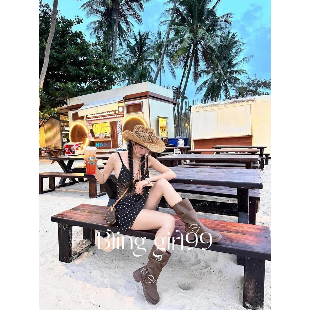 Bộ đồ bơi bikini phong cách ngày lễ chấm bi - Nhật ký màu xám