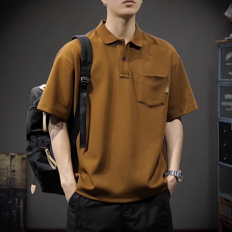 Áo sơ mi Polo ngắn tay dành cho nam, cỡ lớn, phù hợp mùa hè và văn phòng