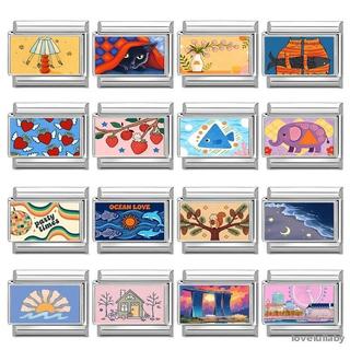 Thẻ Tarot Ngôi Sao Chấm Bi với Ruy Băng Thép Không Gỉ, Phù Hợp làm Vòng Tay 9mm - Bán Buôn