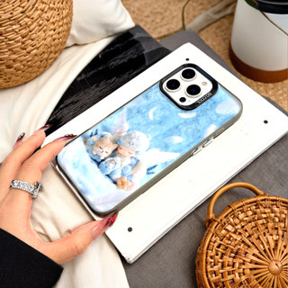 Ốp Lưng Iphone Phim hoạt hình thời trang Cho Iphone 7 xs xr 11 12 13 14 15 16 Pro Max Plus Pop Mart DIMOO  cat blue