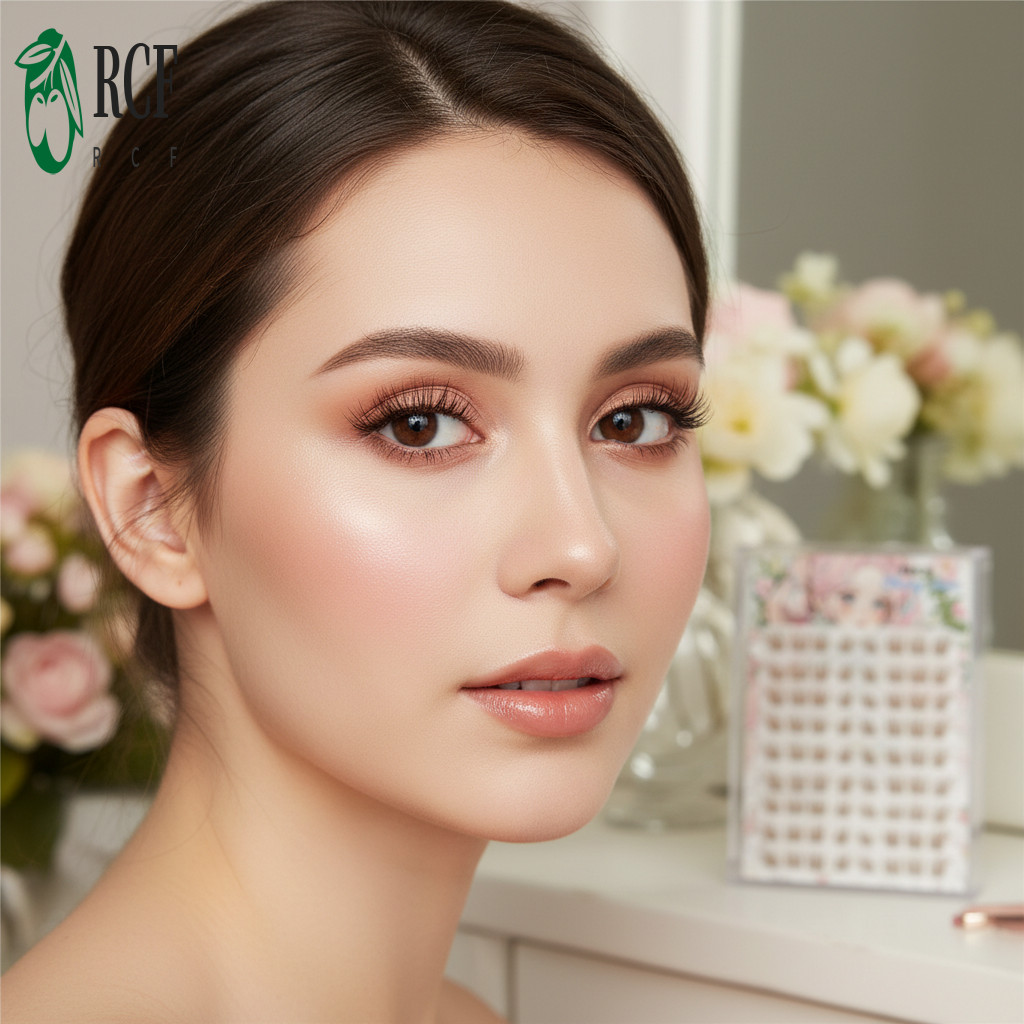 Bộ lông mi màu nâu công chúa có dây đeo trong suốt cho vẻ ngoài tự nhiên