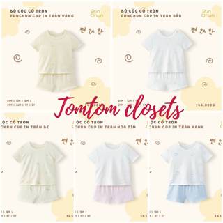 Punchun SS26.T2 Bộ cộc cổ tròn Punchun Cup cho bé