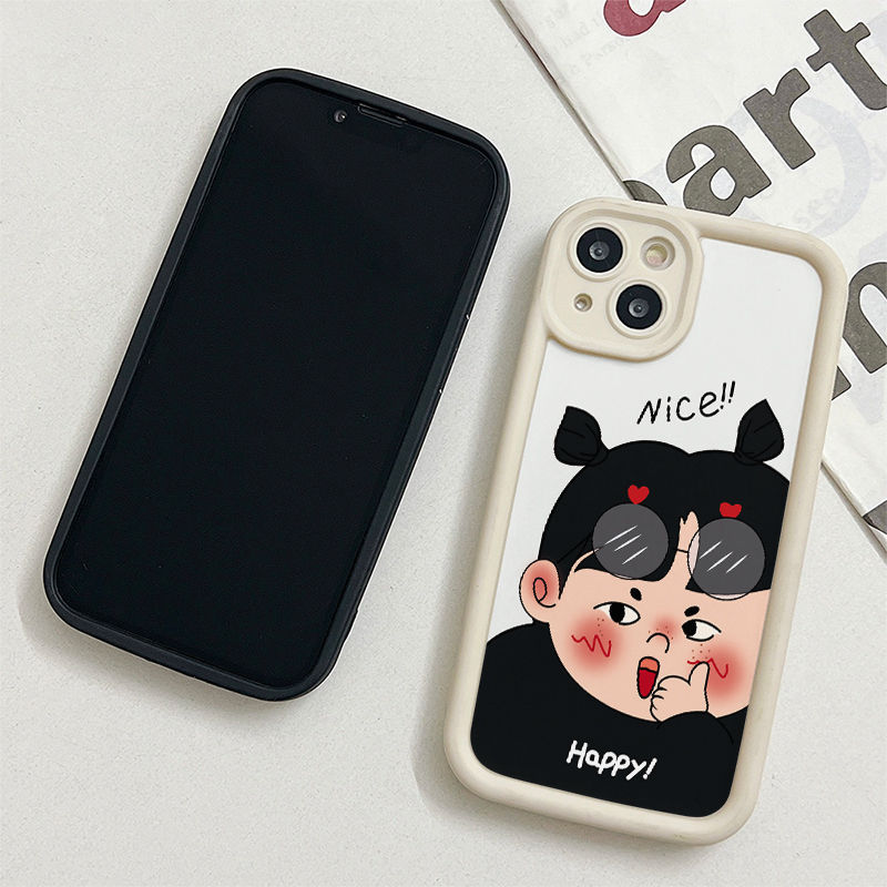 Ốp Lưng Tương Thích Cho iPhone 17 Air 16 15 14 13 12 11 Pro X XR XS Max SE 2020 6 6S 7 8 Plus Chống Rơi Thiết Kế Mắt Thiên Thần Motif Cô Gái Đẹp JGS455