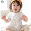 Bộ áo liền quần Cotton ngắn tay mỏng mùa hè cho bé / Váy lớp một mùa hè cho bé gái Bộ đồ ngủ ngắn tay dễ thương / Bộ đồ phong cách công chúa thoáng khí thoải mái