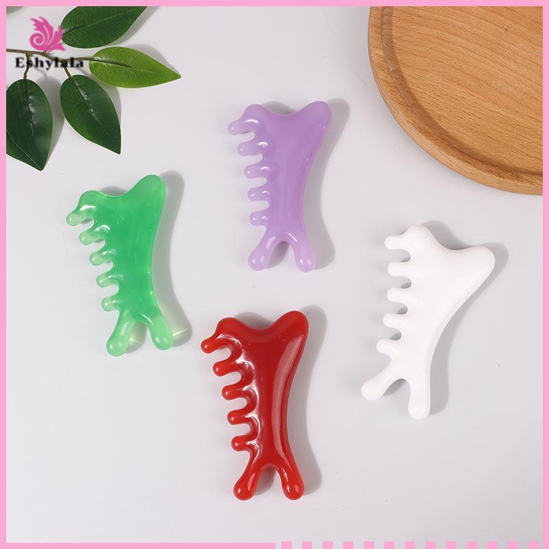Eshylala Body Meridian Massageb Nhựa Năm Răng Rộng Trị Liệu Châm Cứu Tuần Hoàn Máu Chống Tĩnh Điện Mịn Tóc [MỚI]