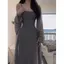 Váy Dài Phong Cách Mới Mùa Hè Cho Nữ, Chất Liệu Mỏng Nhẹ, Đi kèm Áo Cardigan Thời Thượng Chống Nắng
