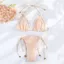YRBWD 2 Cái / bộ Đồ Bơi Nữ, Bộ Bikini Ren Chắp Vá Rỗng, Thời Trang Mùa Hè Băng Tam Giác Đồ Bơi Đi Biển