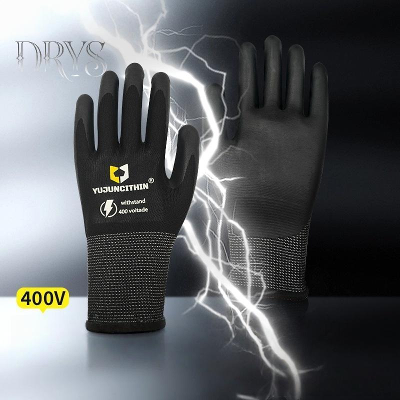 (TFT) 1 Đôi Găng Tay Điện An Toàn Siêu Mỏng 400 / 500V Găng Tay Làm Việc Cách Nhiệt Nitrile Chống Điện Sho Găng Tay MỚI
