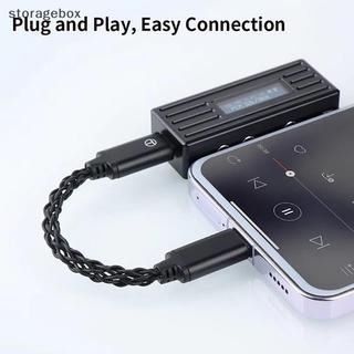 [Hộp lưu trữ] TRN TO Type C sang Type C DAC Amp Cáp nâng cấp Bộ chuyển đổi Hifi Bộ khuếch đại tai nghe Dây mạ bạc 8 sợi cho điện thoại TRN TE PRO Đẹp