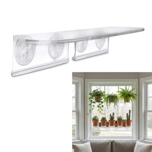 Cc Giá để vườn rau Acrylic thông gió Giá treo cửa sổ Giá đỡ cây trồng