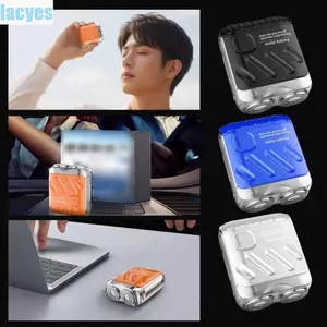 Máy cạo râu điện nam LACYES, Dao cạo quay cầm tay hai đầu Mini, Kích thước bỏ túi từ tính chống thấm nước hiệu quả Máy cạo râu Bạn trai