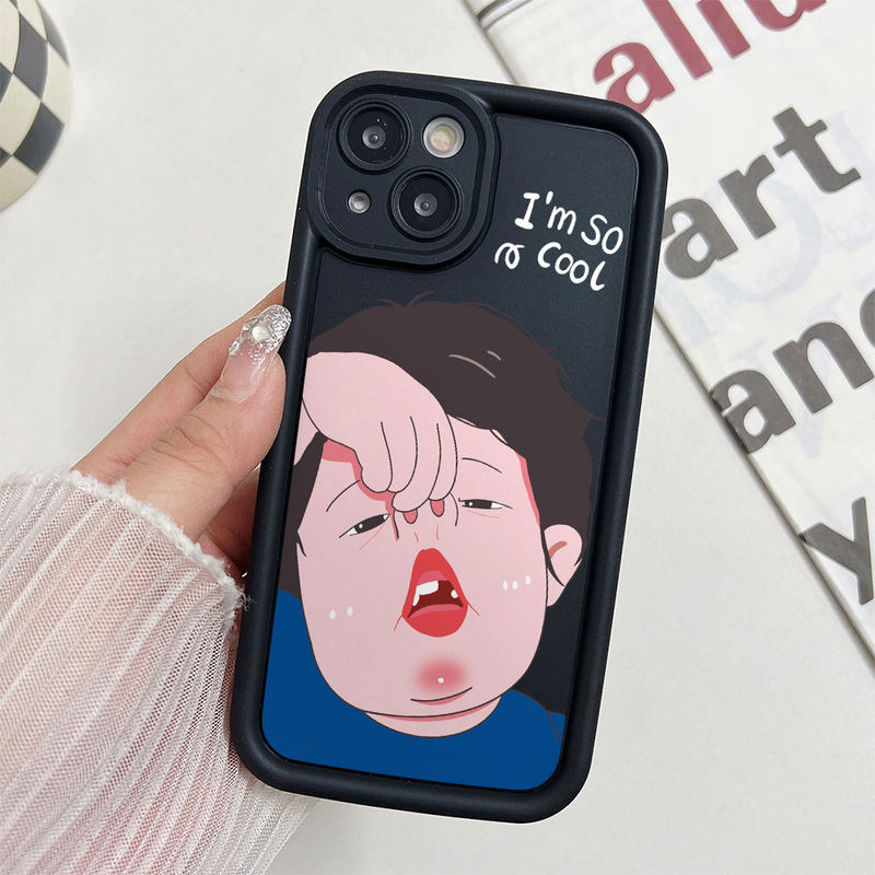 Ốp Mắt Thiên Thần Chống Rơi Cho iPhone 17 16 15 14 13 12 11 Pro X XR XS Max SE 2020 7 8 Plus Motif Cool Girl PFFH123 & PFFH124