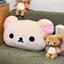 Dễ Thương Rilakkuma Sang Trọng Búp Bê Đầu Giường Eo Hỗ Trợ Tựa Lưng Lớn Có Thể Tháo Rời Có Thể Giặt Ngủ Gối Lớn Đệm Quà Tặng Sinh Nhật