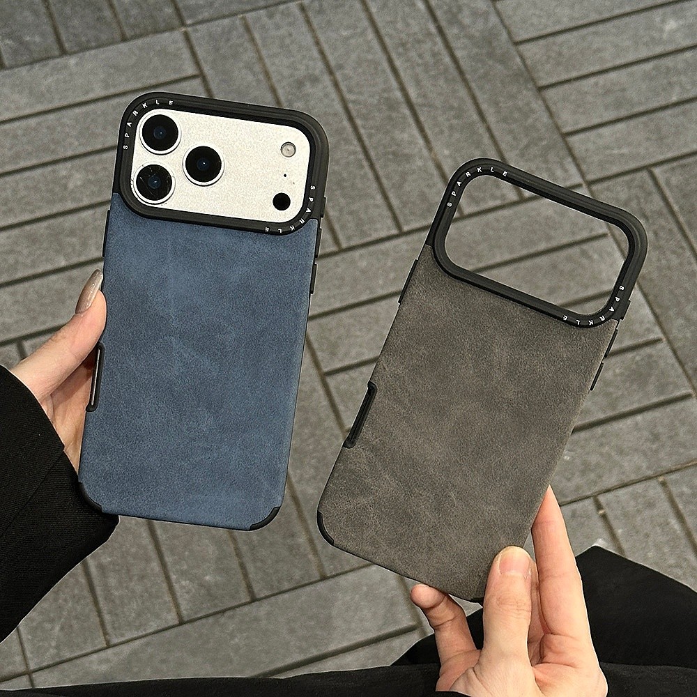 Ốp Điện Thoại Da Nhung Hươu Cho iPhone 17 Pro Max 16 15 14 13 Vỏ Bảo Vệ Chống Sốc