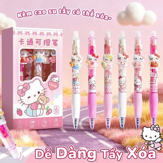 Bút mực xoá được ngòi 0.5mm chính xác - Bút gel với mực nước trong, dễ dàng tẩy sạch mà không để lại vết trên giấy